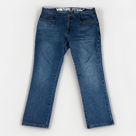 Viktos Operatus XP Men's Size 38x30 Tactical Jeans Medium Wash Blue Denim - Picture 1 of 10